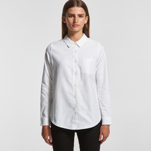 AS Colour Womens Oxford Long Sleeve Shirt Thumbnail