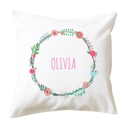Watercolour Wreath - Cushion cover Thumbnail