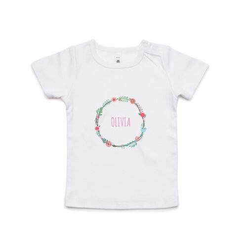 Watercolour Wreath - Kids Wee Tee Thumbnail