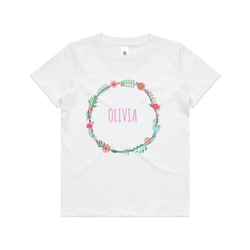 Watercolour Wreath - Kids Youth T shirt Thumbnail