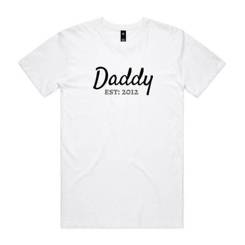 Daddy Est: Custom Year - Mens Staple T shirt Thumbnail