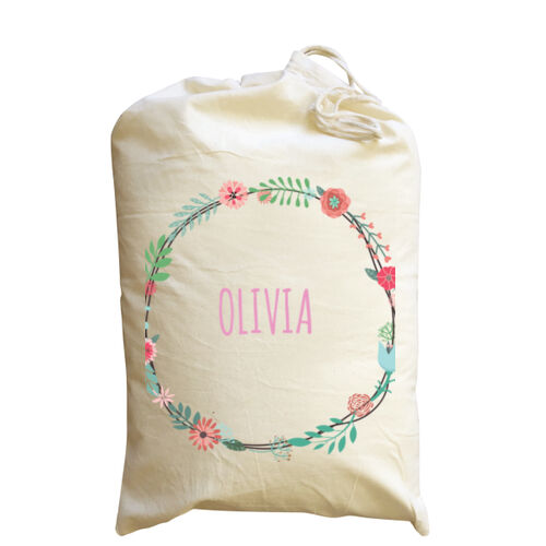 Watercolour Wreath - Calico Santa Sack Thumbnail