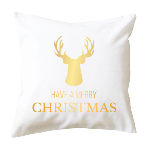 Stag Merry Christmas - Cushion cover Thumbnail