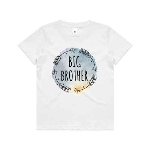 Big Brother Watercolour Arrows - Kids Youth T shirt Thumbnail