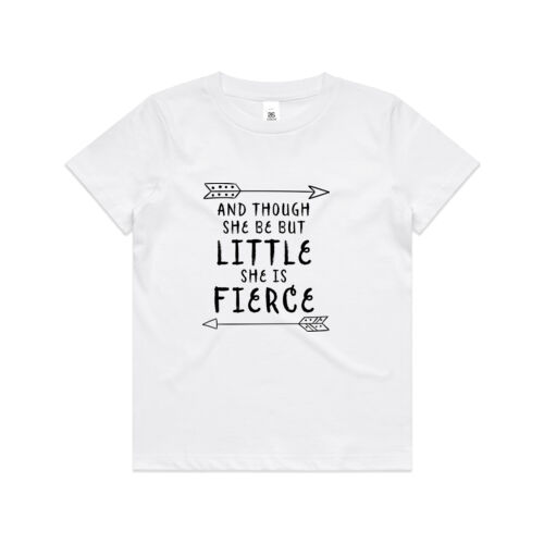 And Though She Be But Little She Is Fierce - Kids Youth T shirt Thumbnail