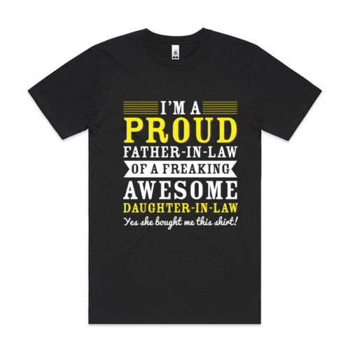 I'm A Proud Father-In-Law - Mens Block T shirt Thumbnail