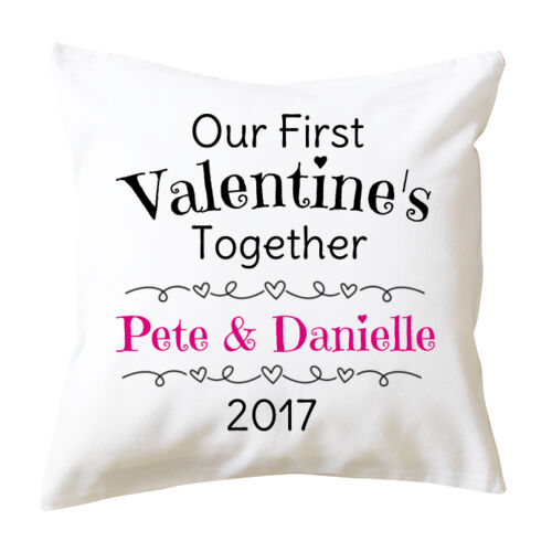 Our First Valentine's Together - Cushion cover Thumbnail