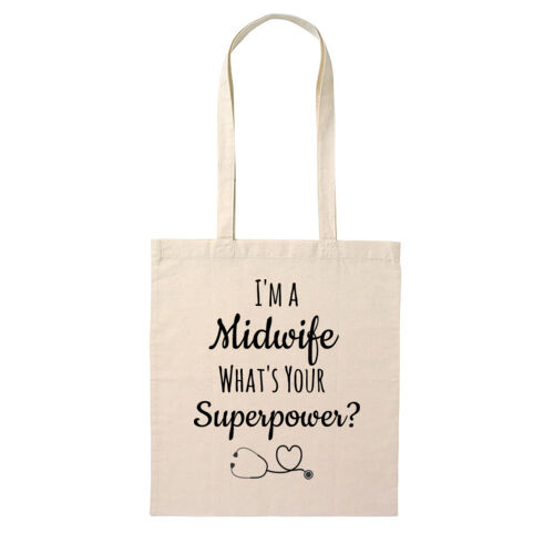 I'm a Midwife - What's Your Superpower? - Tote Bag Thumbnail