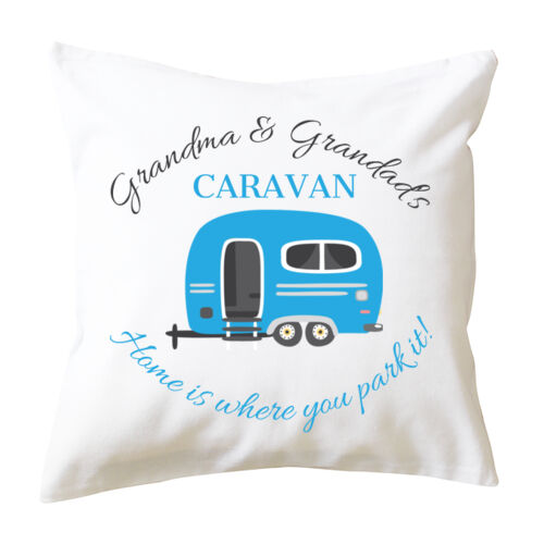 Grandma and Grandad's Caravan - Cushion cover Thumbnail