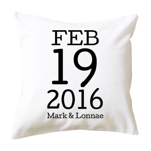 Wedding date - Cushion cover Thumbnail