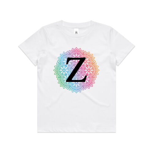Initial Mandala tee - Kids Youth T shirt Thumbnail