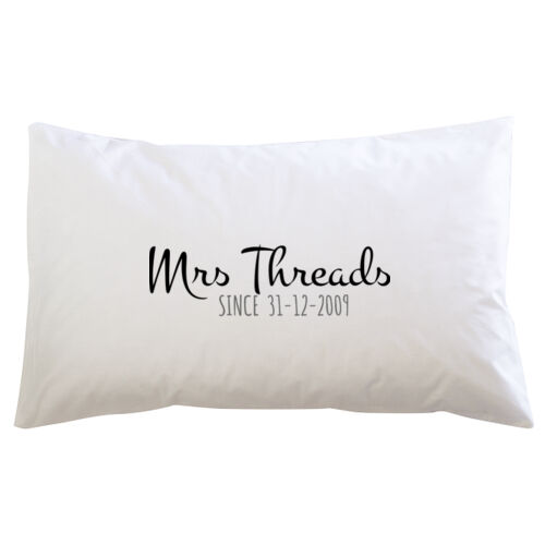 Mrs X Anniversary - Pillowcase Thumbnail